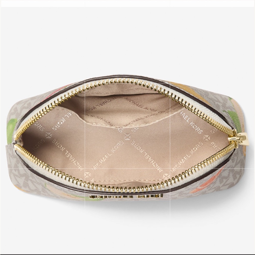 🍋🍑🍓 Michael Kors Multicolor Fruit Print Pouch🍐🍊🍓 NWT 🍑🍐🍊 - Picture 14 of 16